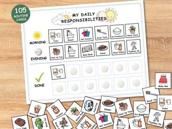 Download Kids Daily Routine Printable Chart - Kid Collection