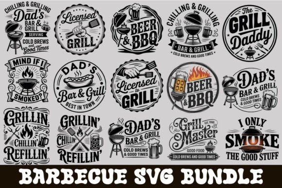 Download Barbecue SVG Bundle.Grill, BBQ, Beer &amp; D - Grill Collection