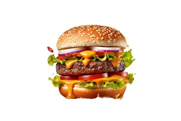 Download 3D Burger Clipart - Burger clipart Collection