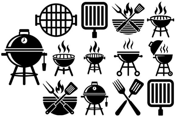 Download BBQ Grill SVG Bundle | Barbecue Grill Ic - Grill Collection