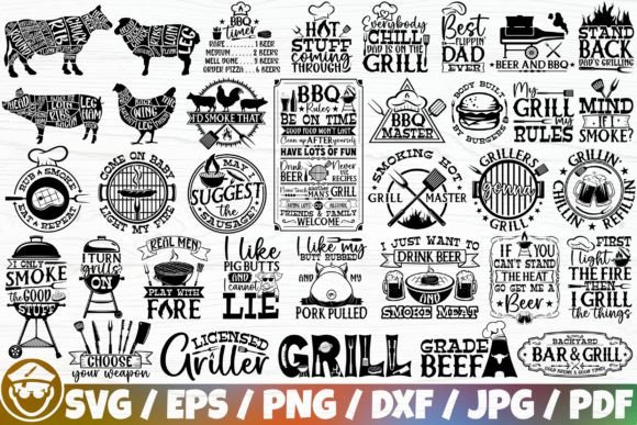 Download Barbecue / Funny Grill Quotes X35 BUNDLE - Grill Collection